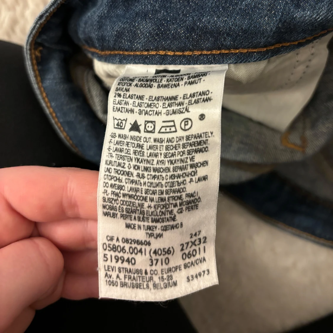 Blå Levis jeans - 4