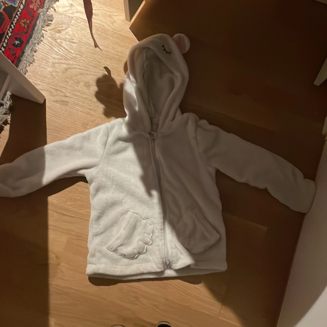 Vit teddyjacka från H&M