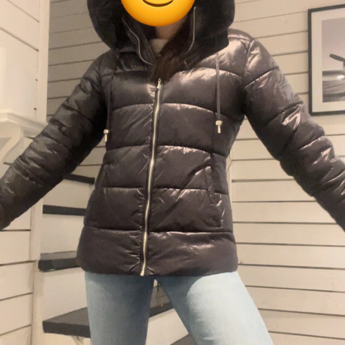 Svart dunjacka från ONLY