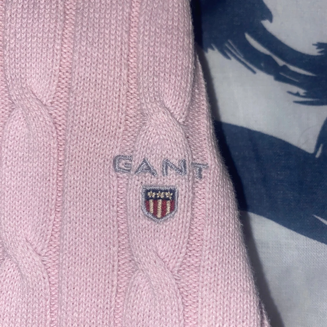 Rosa stickad tröja från GANT - 3