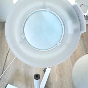 Förstoringsglas & lampa  - Led förstoringsglas på stativ belysning av förstoringsglas professionell estetisk lampa justerbar svängbar armlampa för skönhetssalong etc.