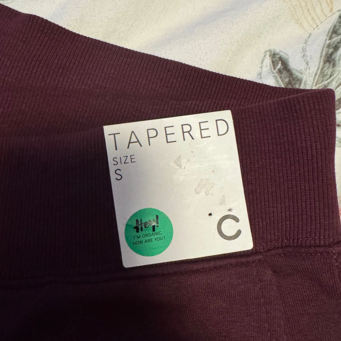 Vinröda mjukisbyxor med snörning - 90