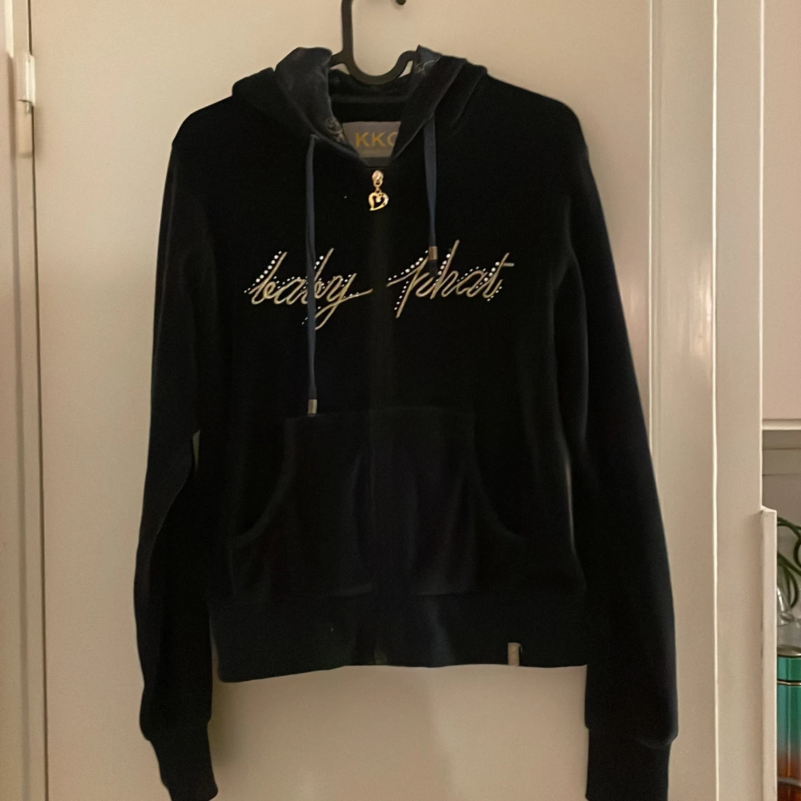 Mörkblå Baby phat hoodie 
