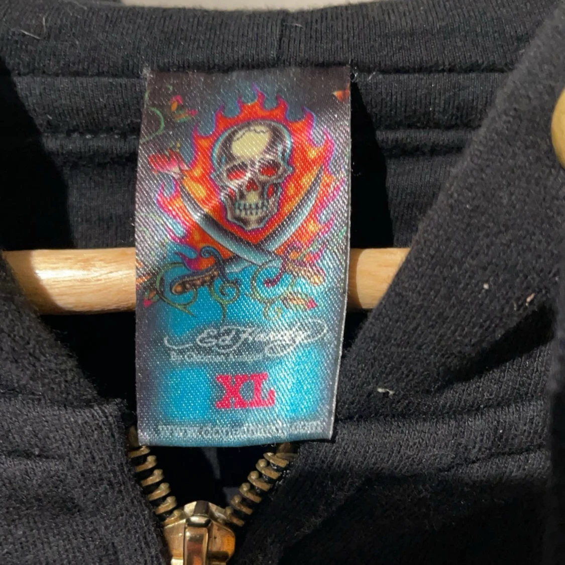 Svart hoodie från Ed Hardy - 91