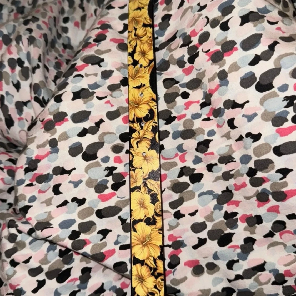 En äkta versace Guldmönstrat bälte med Medusa-spänne - 91