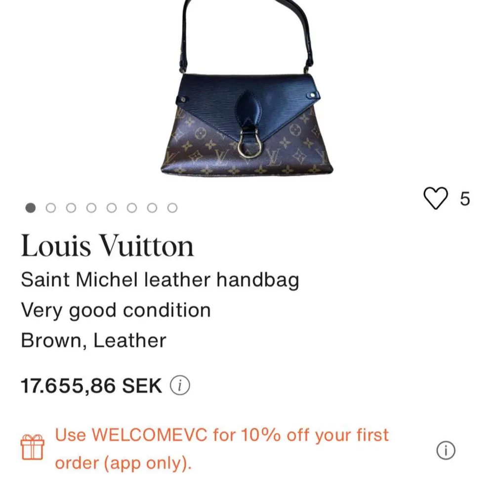 Snygg axelväska från Louis Vuitton med klassiskt monogrammönster. Väskan har en svart läderklaff och justerbar axelrem. Perfekt för att bära dina dagliga nödvändigheter med stil. Finns i Trollhättan . Laukut & Käsilaukut.