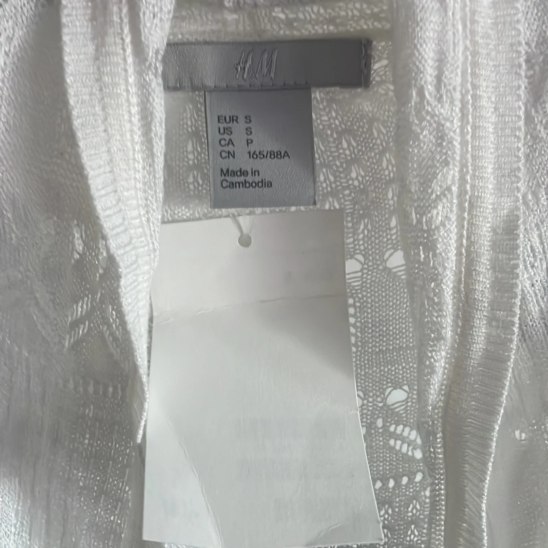 Vit spetskofta från H&M - 90