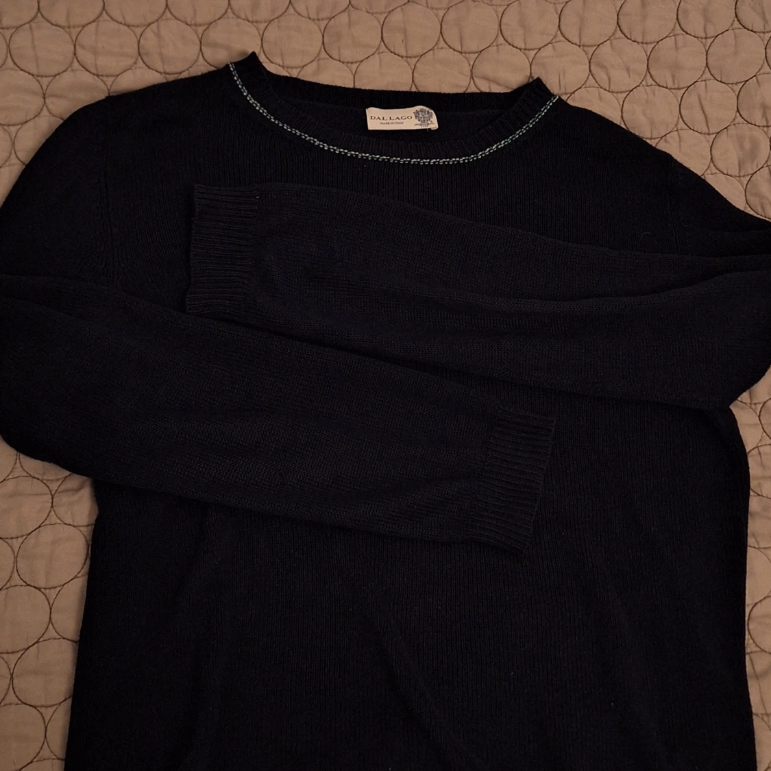 Mörkblå stickad tröja från Dal Lago - 90