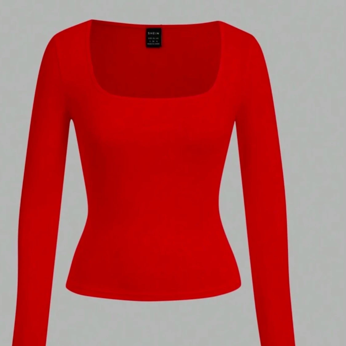 Röd långärmad topp från Zara - 90