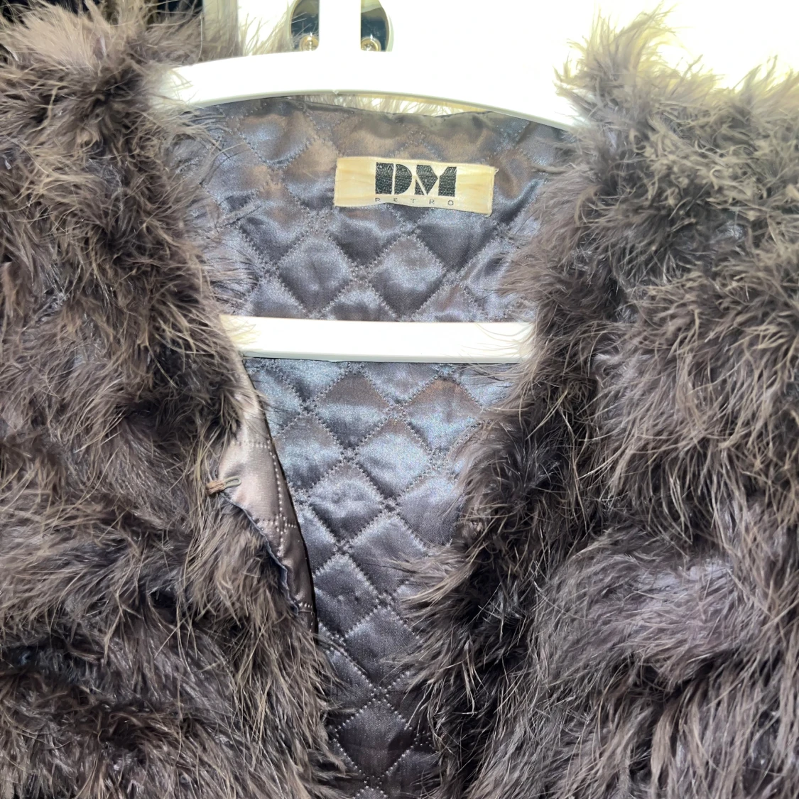 Grå pälsjacka från DM - 91