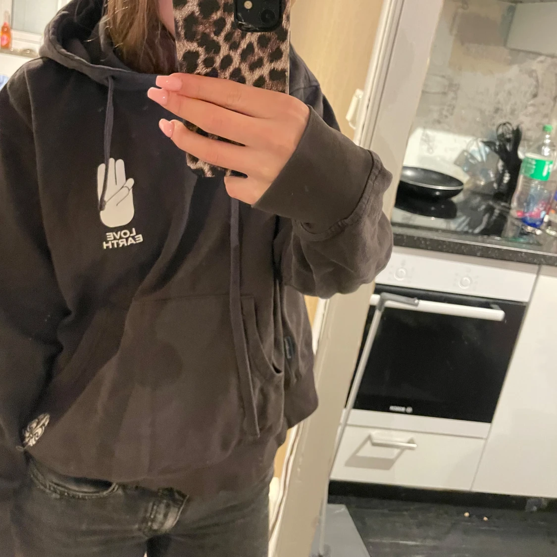 Svart hoodie från Scouterna - 90