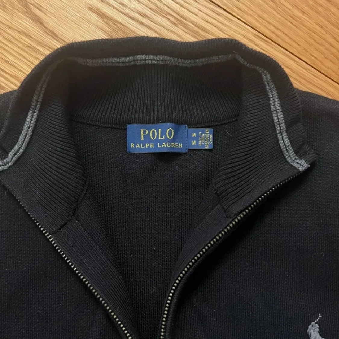 Svart tröja med dragkedja från Polo Ralph Lauren - 90