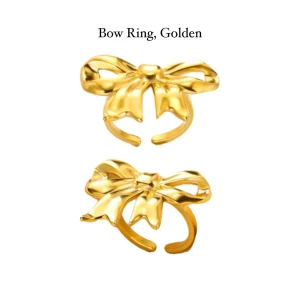 Guldfärgad rosettring -  guldfärgad ring med en rosett.  150kr/st