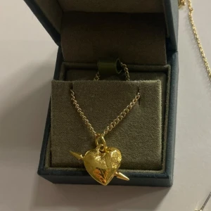 Maria Nilsdotter halsband - Säljer mitt maria nilsdotter halsband  nypris 3500 kr, mitt pris 2200 kr kommer intr sänka priset 🫶den är guldpläterad för 3 veckor sen och har bytt till en tjockare kedja! man får även med maria nilsdotter asken💕(har lagt den billigaste frakten)