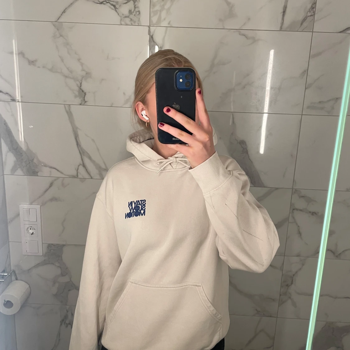 Beige hoodie från H&M