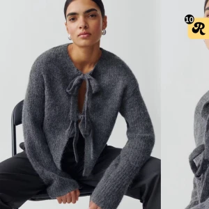 Grå kofta från GinaTricot - Säljer en supermysig grå kofta med knytband från Gina. Den är perfekt för höst och vinter. Perfekt för att hålla sig varm och stilren! 🖤