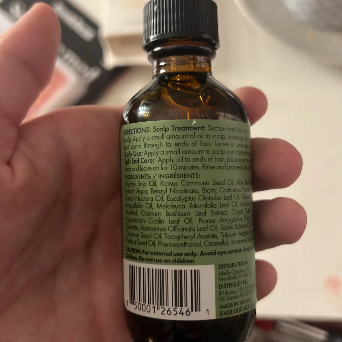 Mielle Rosemary Mint Scalp & Hair Strengthening Oil - 91