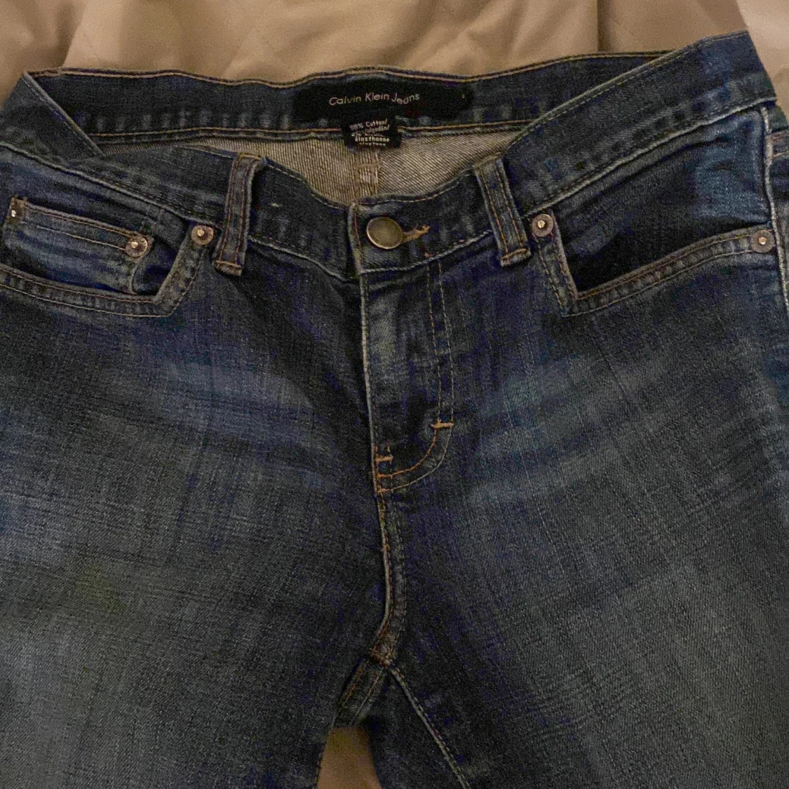 Lågmidjade bootcut jeans - 92