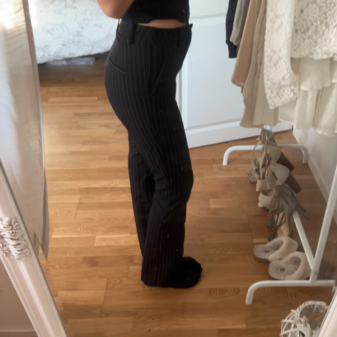 Midwaist kostymbyxor ifårn bikbok - 90