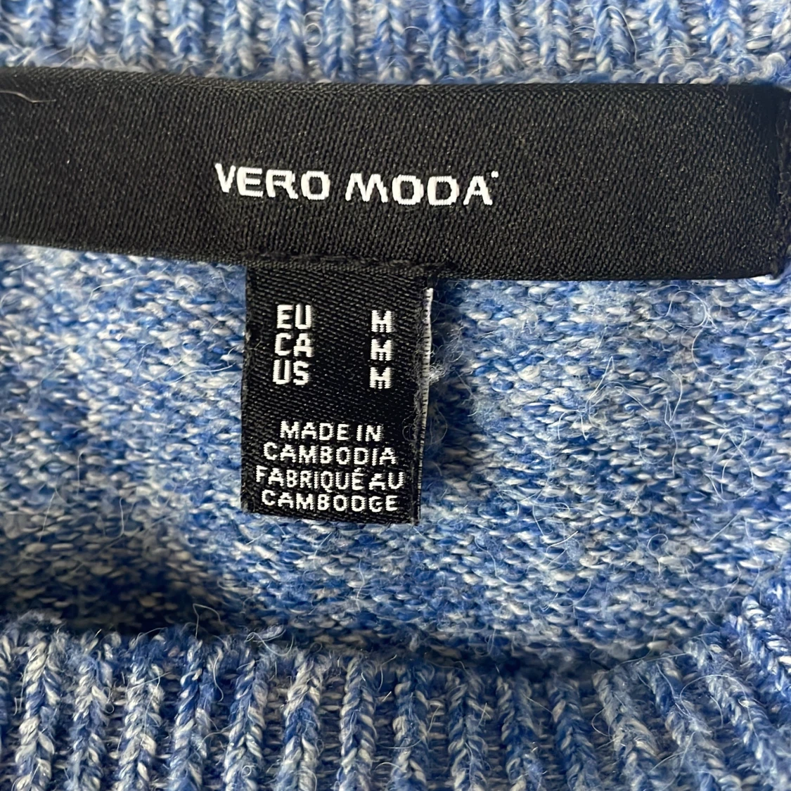 Blå stickad tröja från Vero Moda - 3