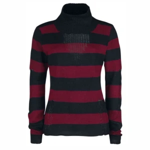 Randig stickad polotröja - Säljer en unik randig stickad polotröja tröja från vixxsen som jag bara använt ett fåtal gånger. Jag köpte den för 500-600 kr om jag minns rätt och säljer den för den inte är min stil längre. Den är så gott som ny och väldigt snygg. 