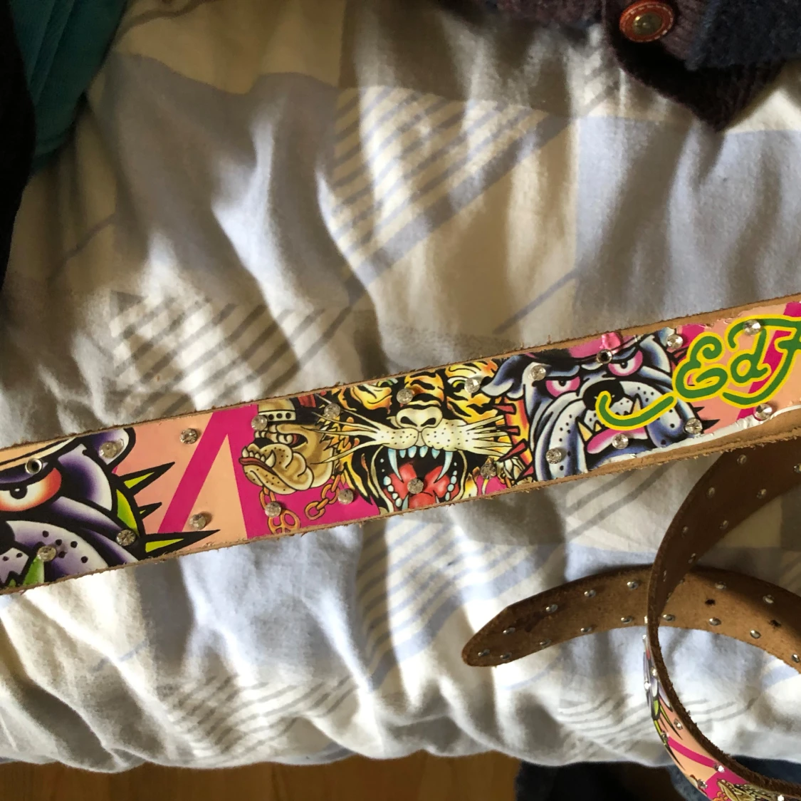 Rosa Ed Hardy bälte - 1