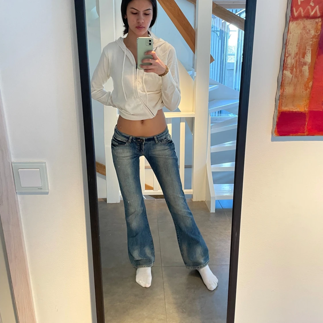 Lågmidjade jeans - 2