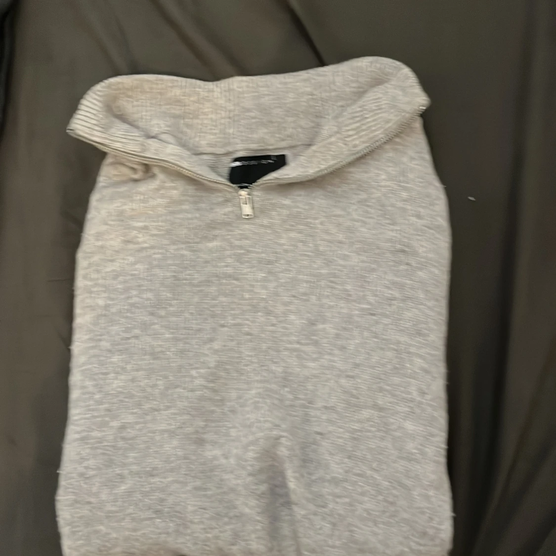 Stickad Halfzip - 90