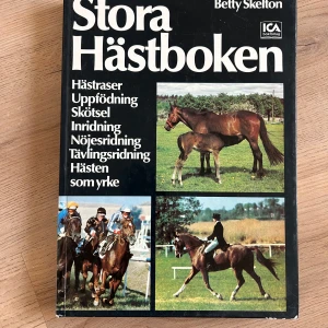 Stora Hästboken - Stora Hästboken av Betty Skelton är en omfattande guide om hästar och ridning. Boken täcker hästraser, uppfödning, skötsel, inridning, nöjesridning, tävlingsridning och hästen som yrke. En stor och tjock bok för den hästbitne 🐎 