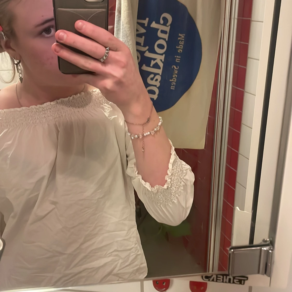 Vit offshoulder blus - 1