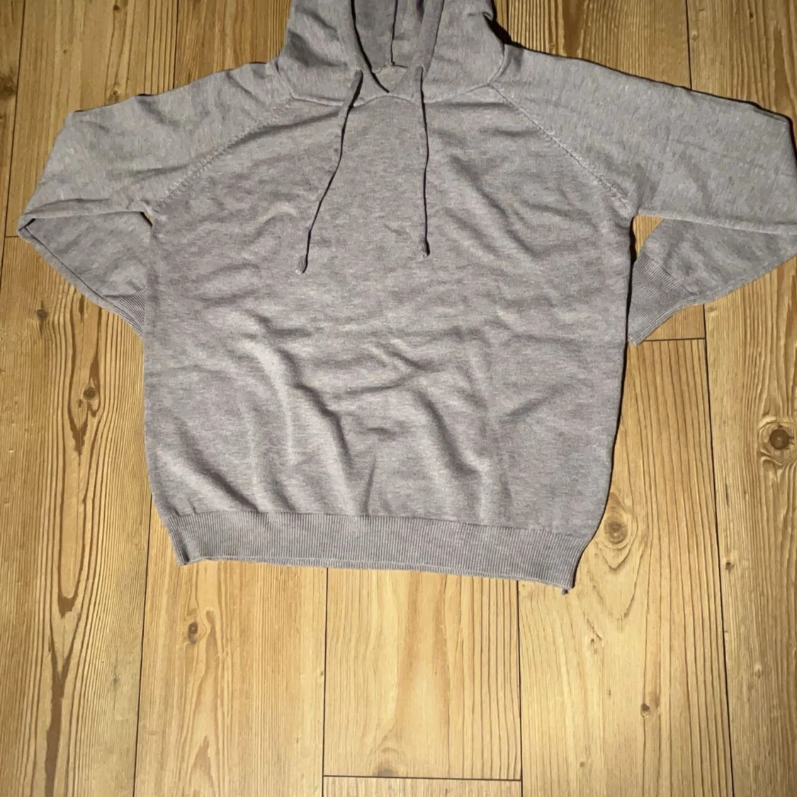 Grå merino hoodie - 3
