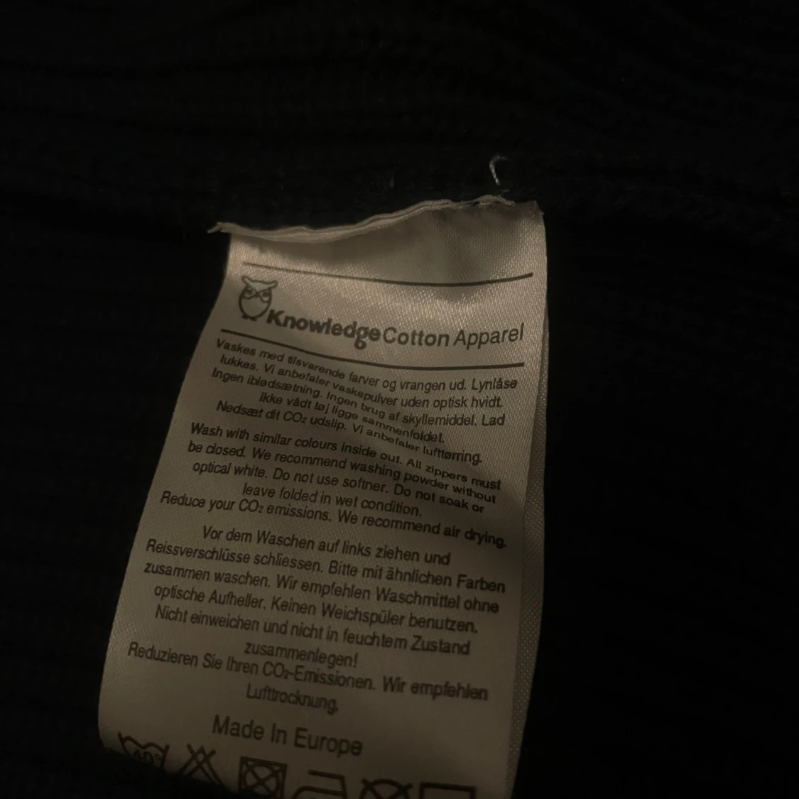 Mörkblå cardigan från Knowledge Cotton Apparel - 4