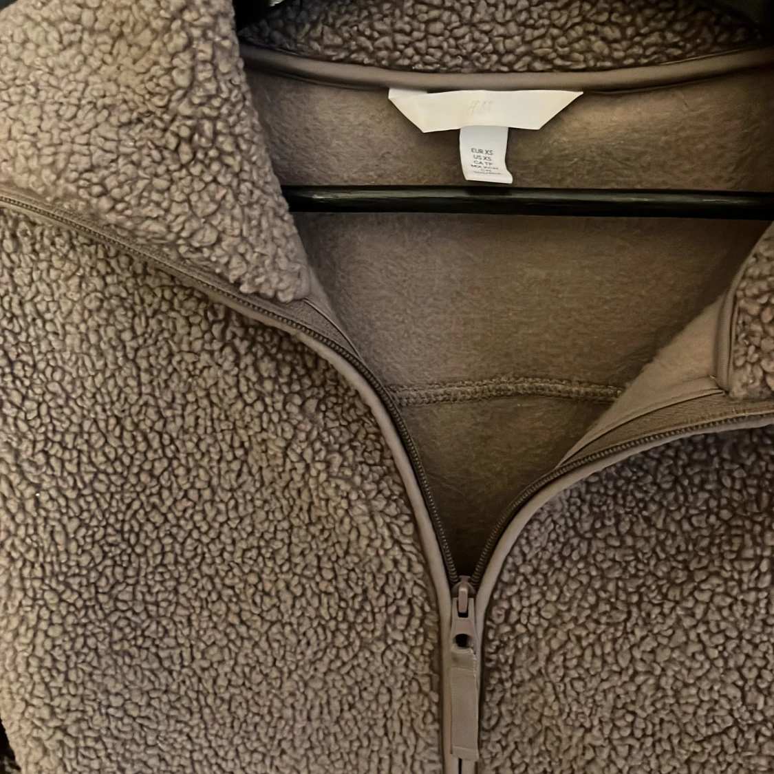 Beige teddyjacka från H&M - 4