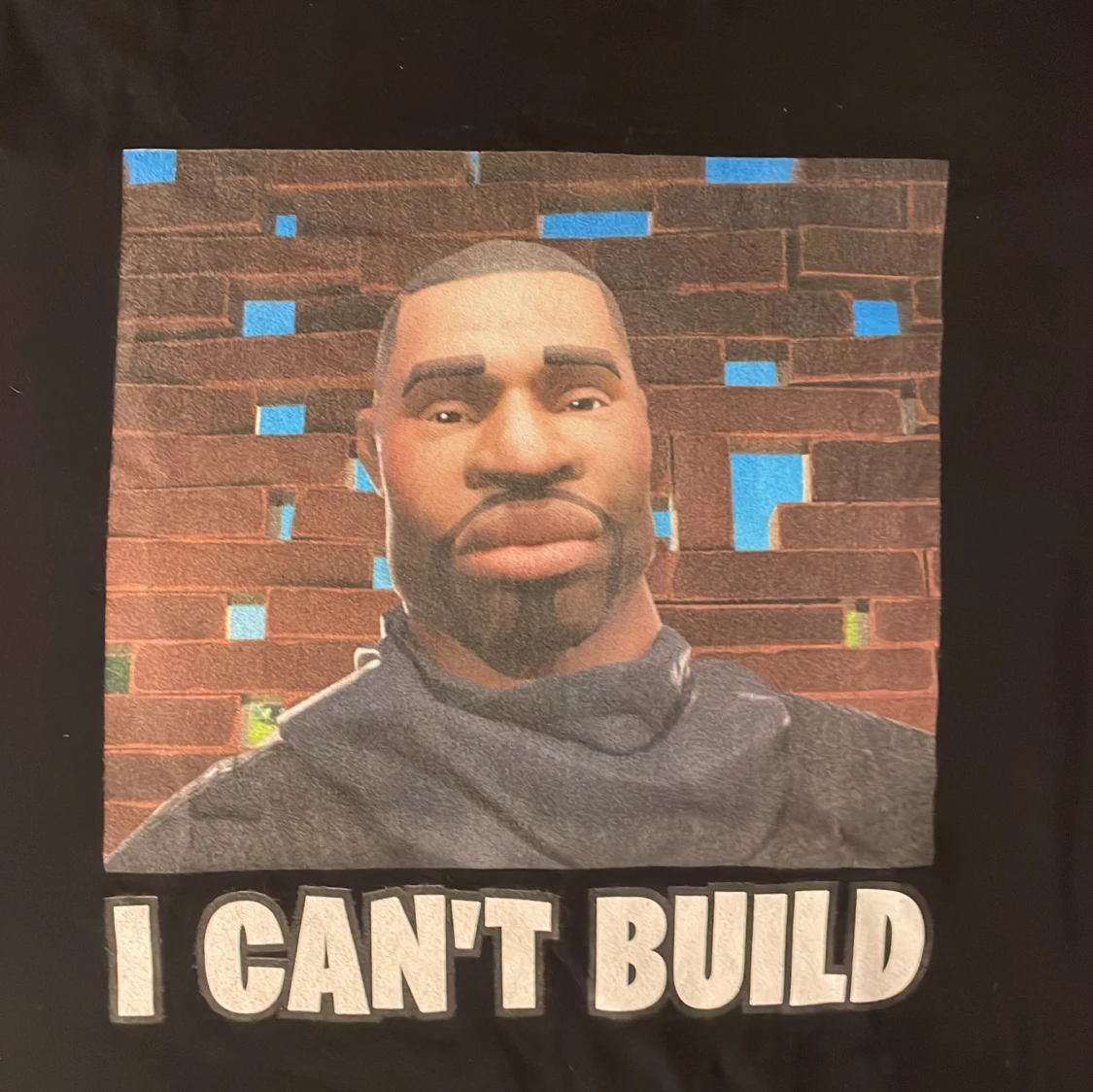 Svart t-shirt med tryck - 90