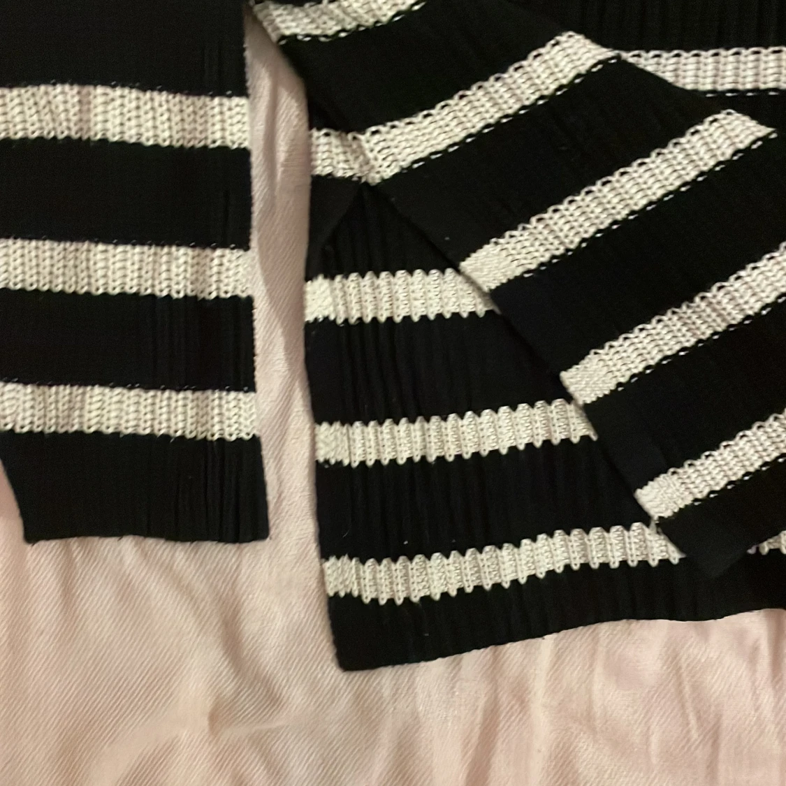 Randig oversized stickad tröja - 90