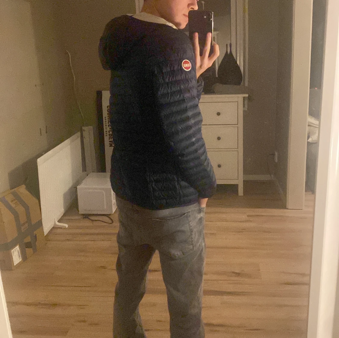 Mörkblå pufferjacka från Colmar - 90