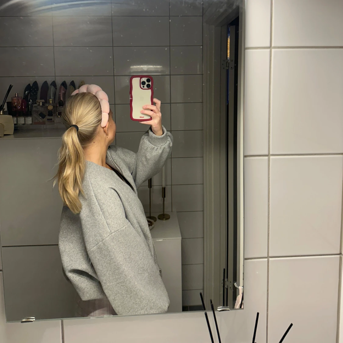 Grå bomberjacka - 91