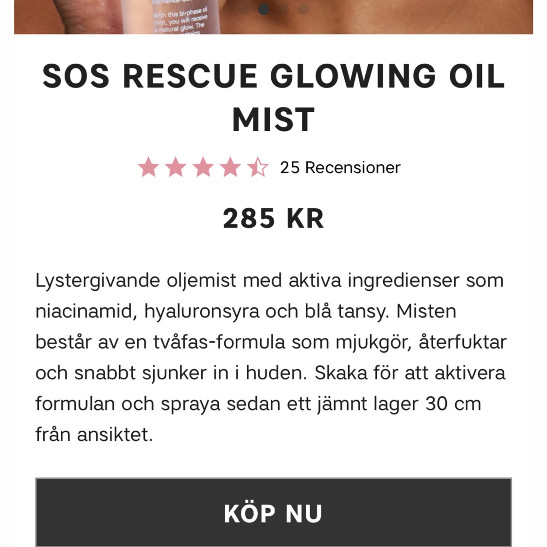SOS Rescue Glowing Oil Mist från CAIA - 91