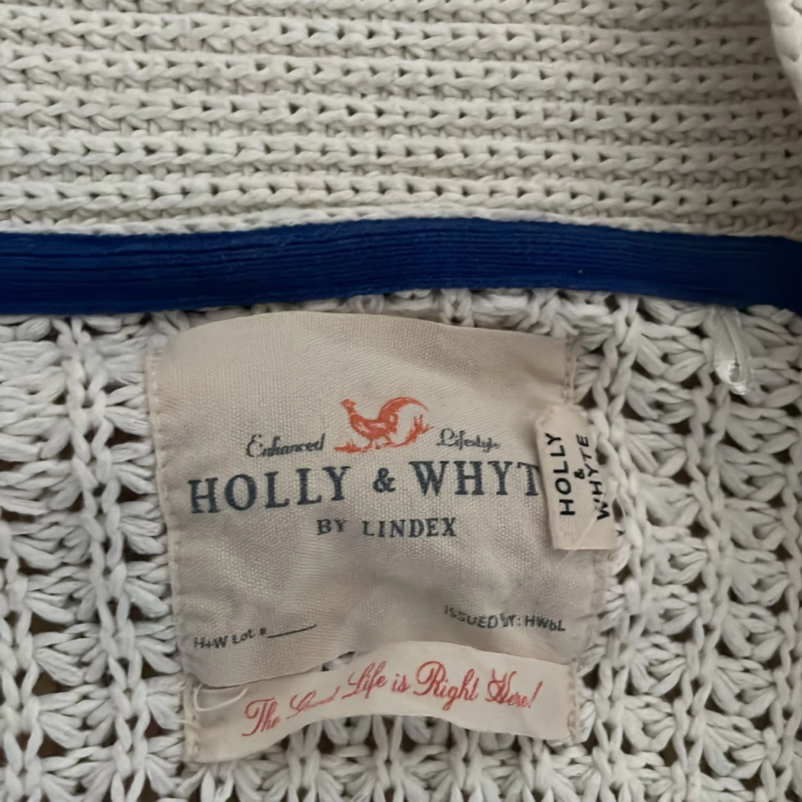 Vit stickad kofta från Holly & Whyte by Lindex - 90