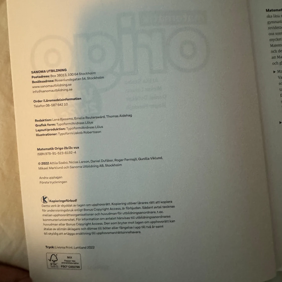 Matematik Origo Vux 2b/2c - 91