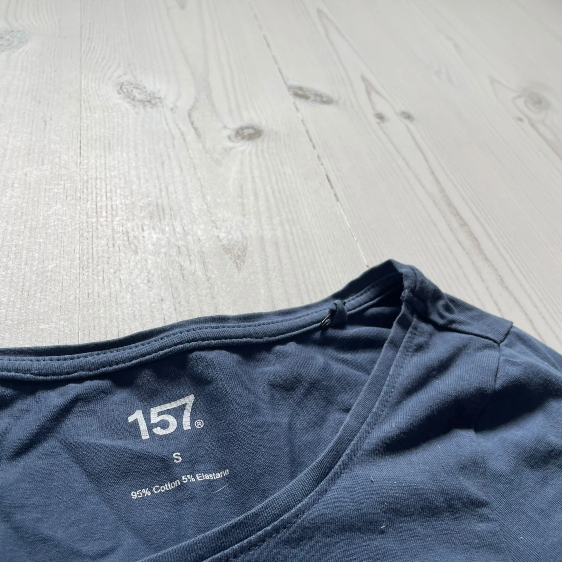 Marinblå långärmad tröja  - 2