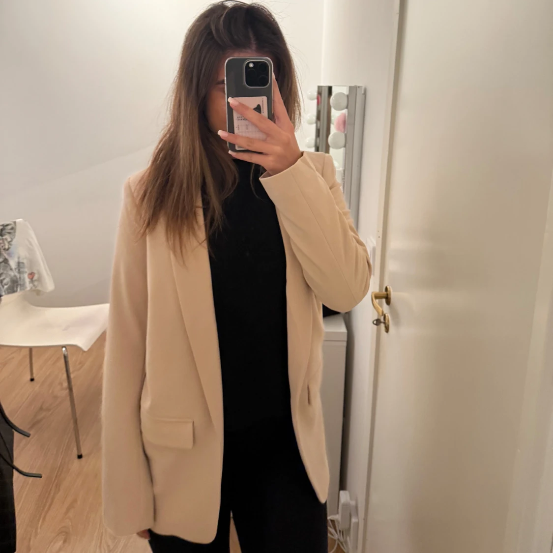 Beige kappa från NAKD STRL M - 90