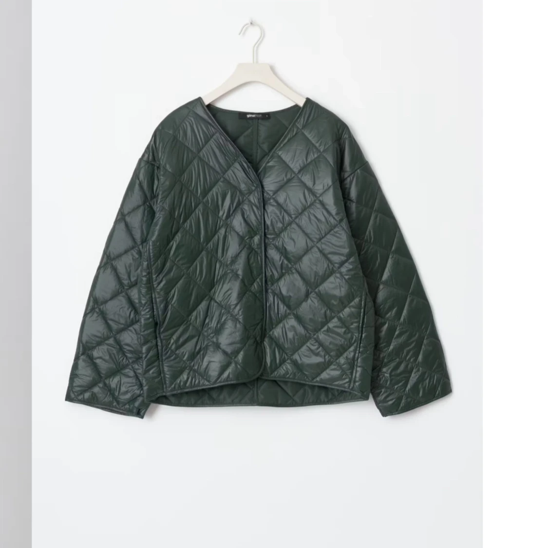 Grön quiltad jacka