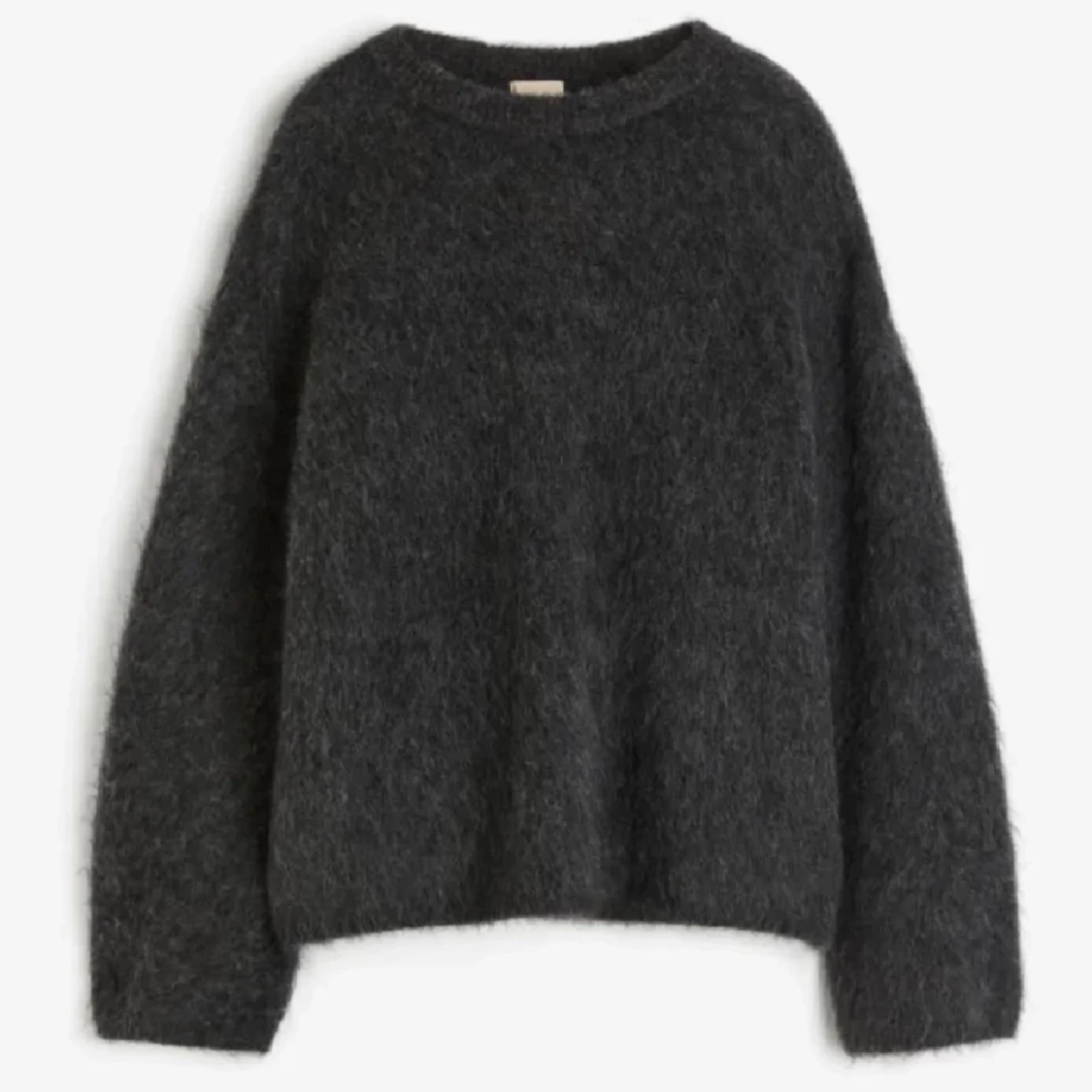 Grå mohairtröja HM