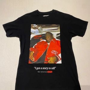 T-shirt med tryck - Graphic t-shirt med the notorious BIG på. Inga hål eller andra defekter. Säljer då jag inte använder den längre. OBS: relativt baggy fit. 