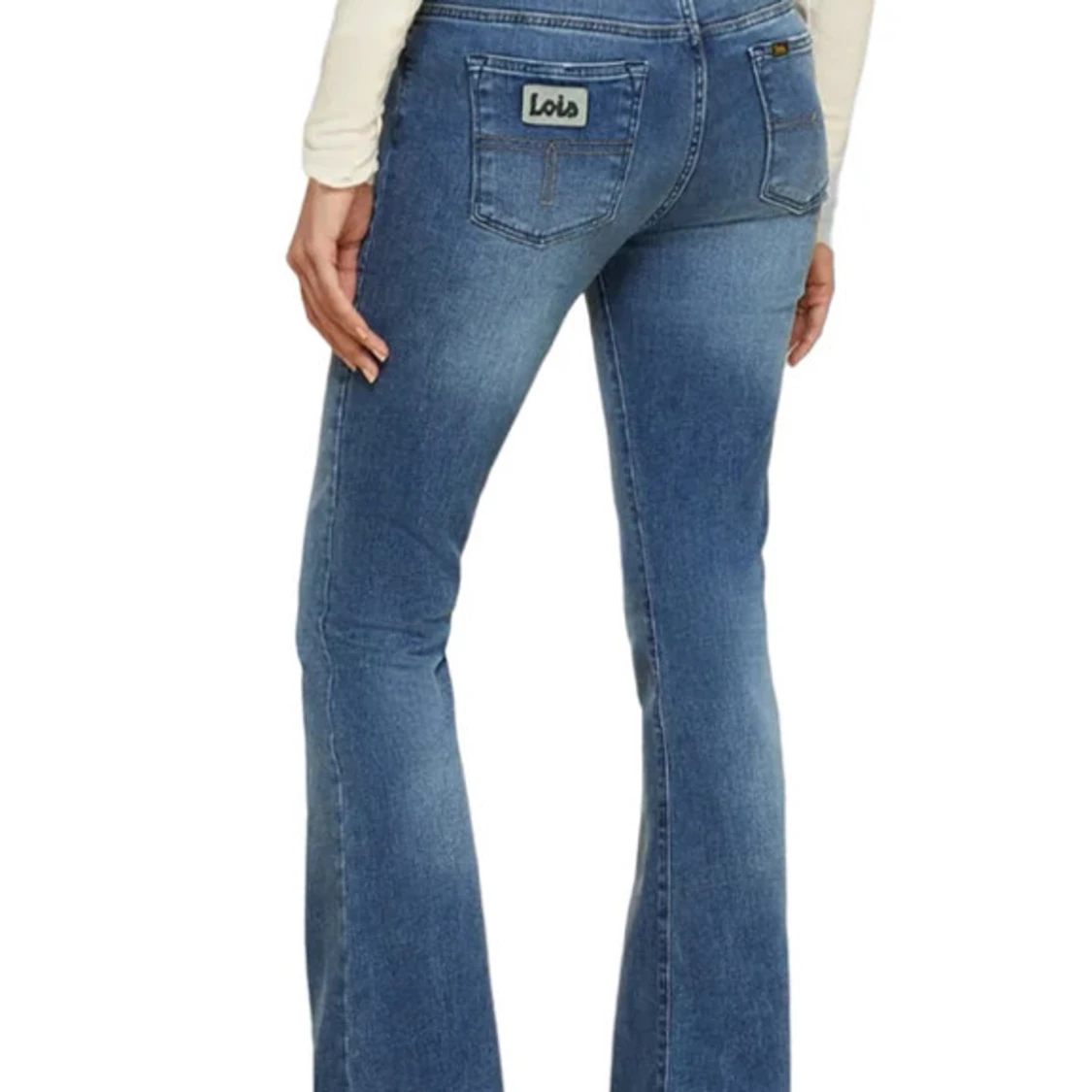 Blå bootcut jeans från Lois - 1