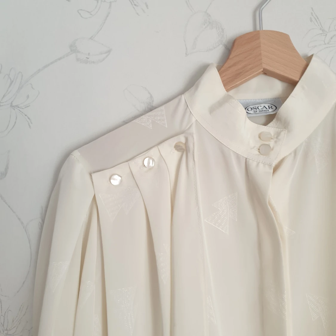 Beige skir vintage blus - 2