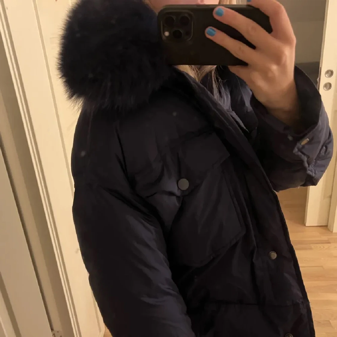 Mörkblå dunjacka från Meotine - 1