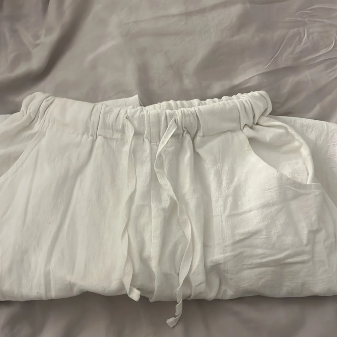 Vita linnebyxor  - 91