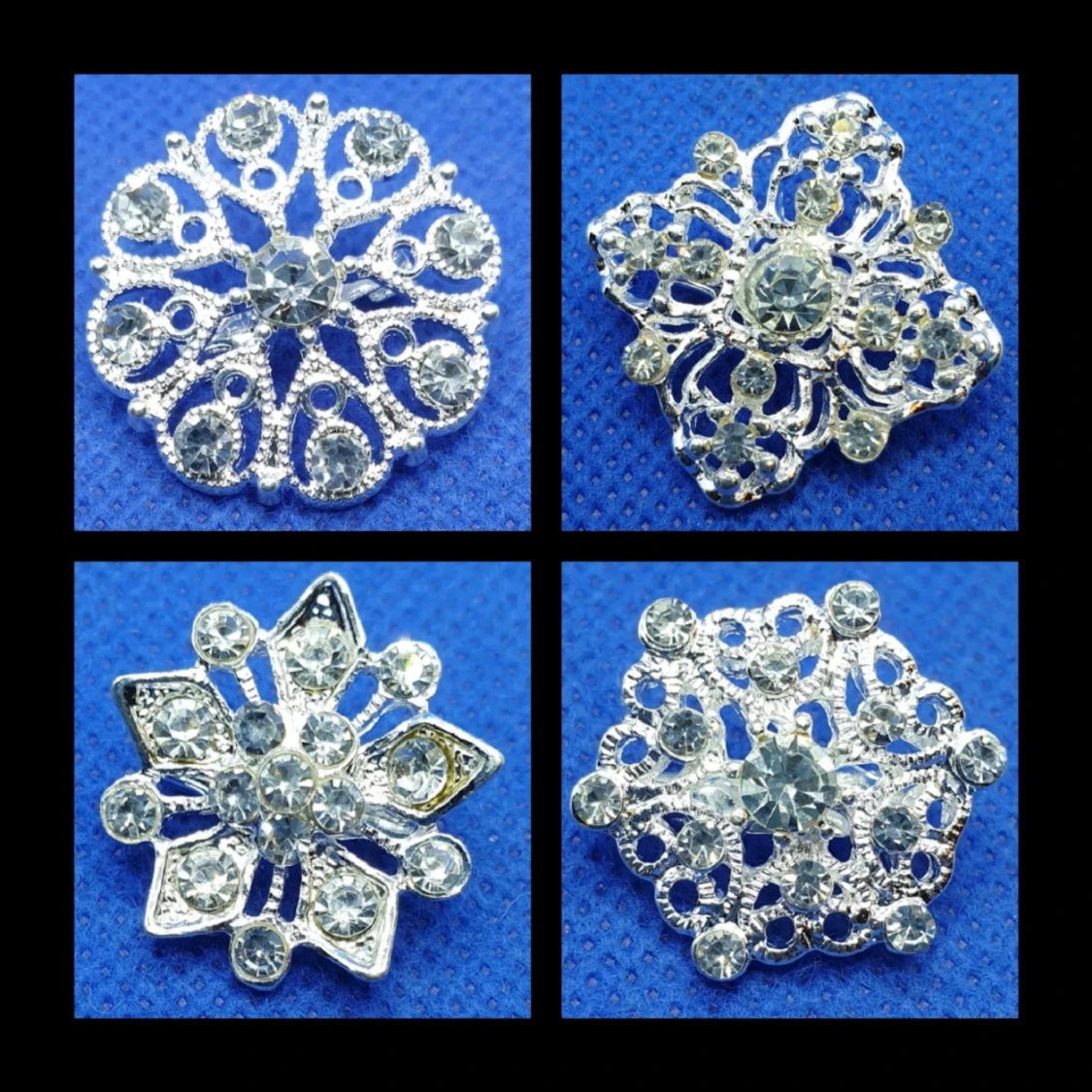 Små söta kristall broscher